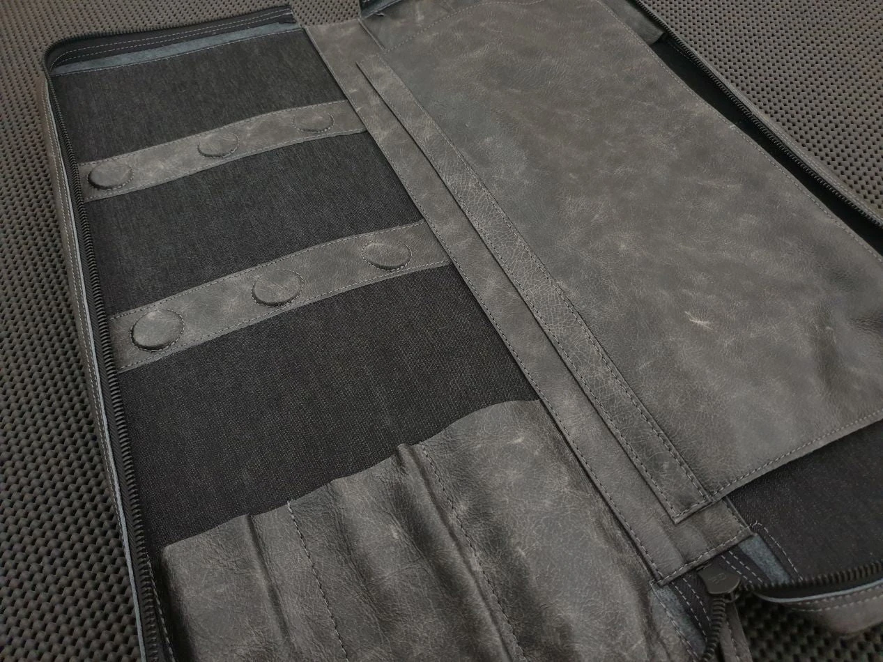 Dark Hardt | Edge Slim XL (Leather) - Knife Bag 4 Dark Hardt | Edge Slim XL (Leather) - Knife Bag - Billede 2