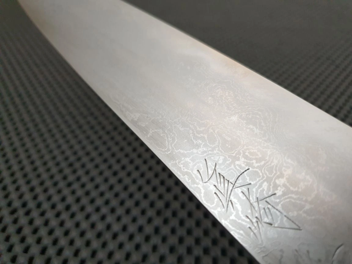 Mazaki Damascus | 270 Sujihiki Knife (Aogami) 7 Mazaki Damascus | 270 Sujihiki Knife (Aogami) - Billede 5