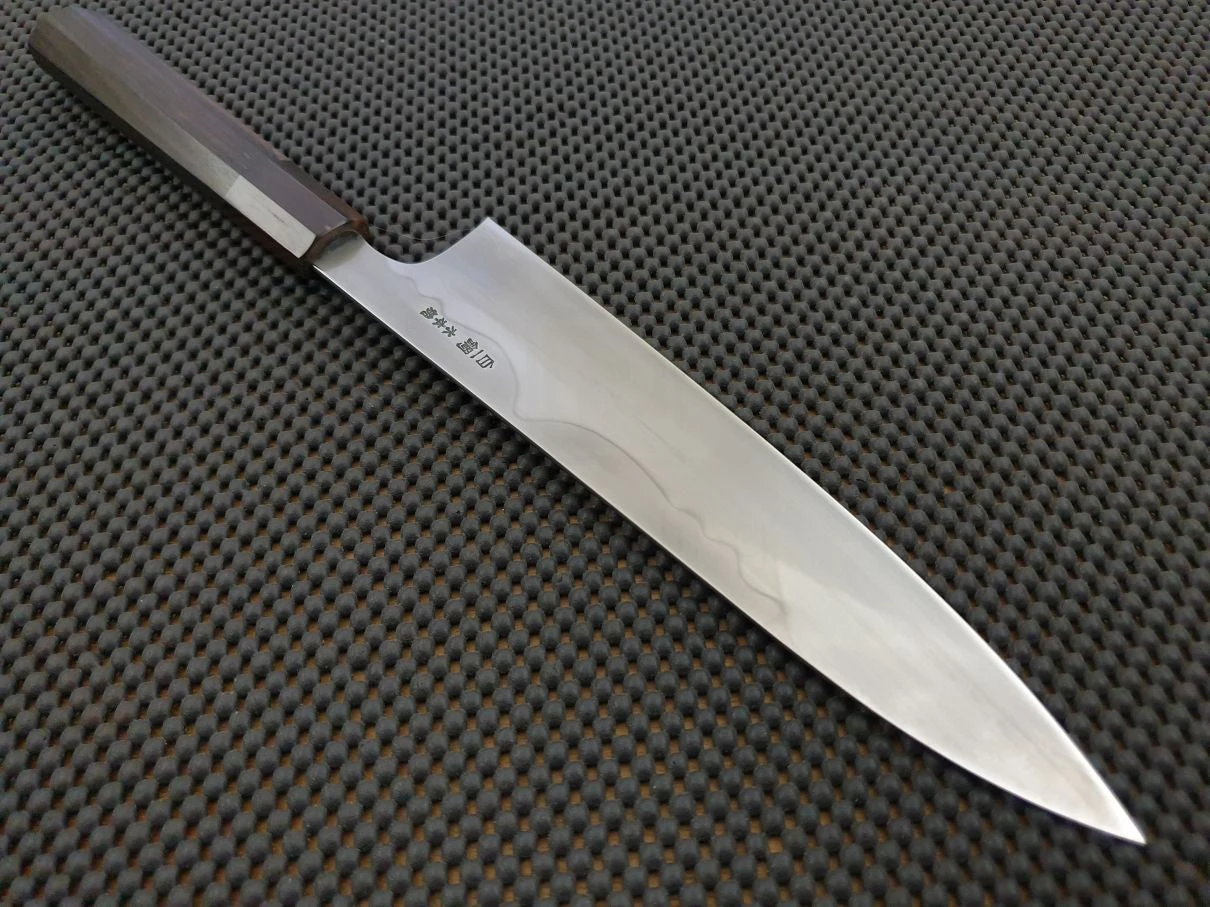 Hitohira Togashi Yohei Mizu Honyaki | 240mm Mt Fuji Gyuto Knife (Shirogami) #025 4 Hitohira Togashi Yohei Mizu Honyaki | 240mm Mt Fuji Gyuto Knife (Shirogami) #025 - Billede 2