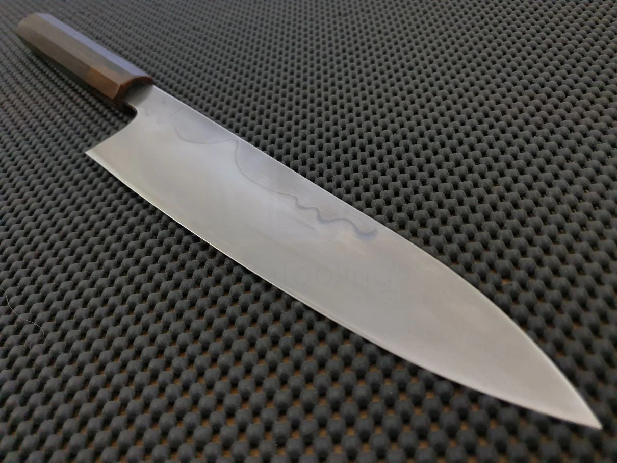 Hitohira Togashi Yohei Mizu Honyaki | 240mm Mt Fuji Gyuto Knife (Shirogami) #025 8 Hitohira Togashi Yohei Mizu Honyaki | 240mm Mt Fuji Gyuto Knife (Shirogami) #025 - Billede 6