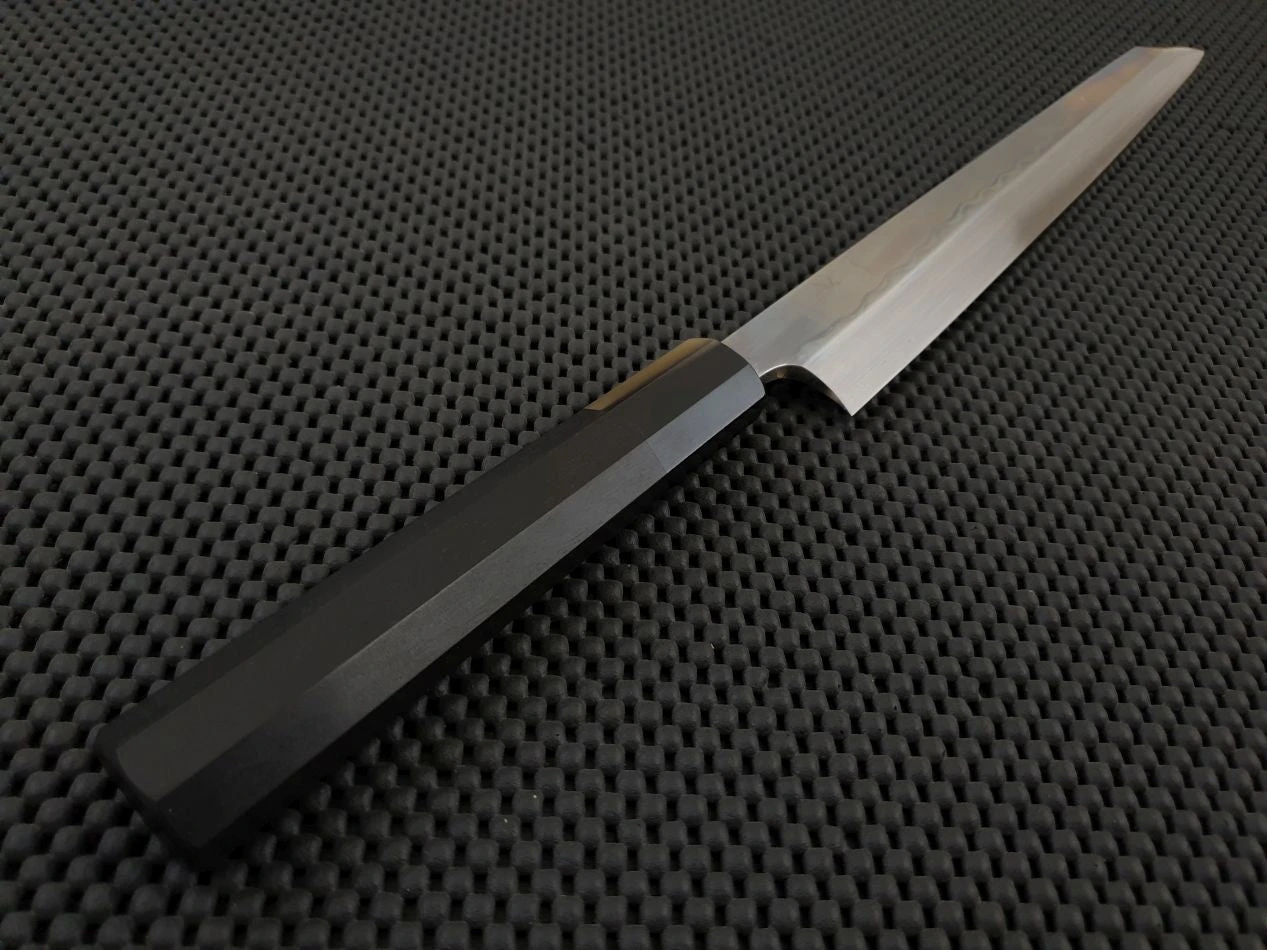 Hitohira Togashi Hakumon Mizu Honyaki | 300mm Kiritsuke Yanagiba Knife (Shirogami) 5 Hitohira Togashi Hakumon Mizu Honyaki | 300mm Kiritsuke Yanagiba Knife (Shirogami) - Billede 3
