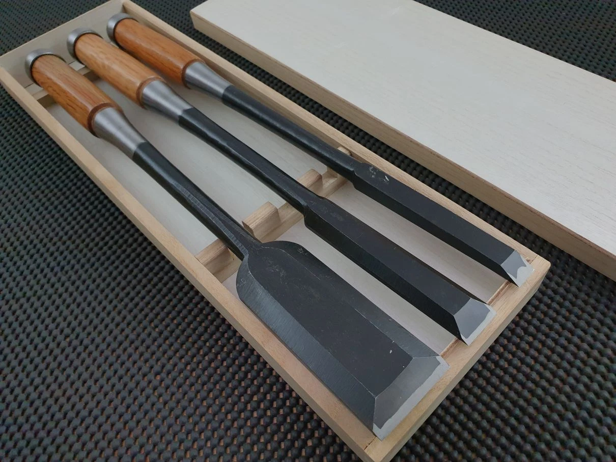 Nomikatsu Shirogami | Anaya Nomi (Deep-Cut Chisel)- 3 Piece Set 3 Nomikatsu Shirogami | Anaya Nomi (Deep-Cut Chisel)- 3 Piece Set