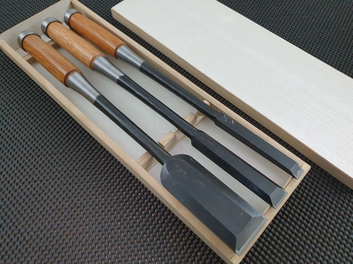 Nomikatsu Shirogami | Anaya Nomi (Deep-Cut Chisel)- 3 Piece Set 10 Nomikatsu Shirogami | Anaya Nomi (Deep-Cut Chisel)- 3 Piece Set - Billede 8