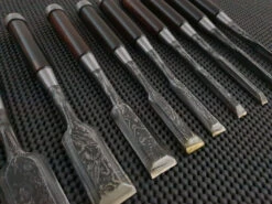Daitei Suminagashi | 10 Piece Hikoza Bench Chisel Set (Aogami) -Profil Optik Salgsbutik JapaneseWoodworkingToolShop 19