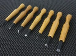 Mikisyo Japanese Carving Chisels | PG-7 Power Grip Set (7 Pieces)
