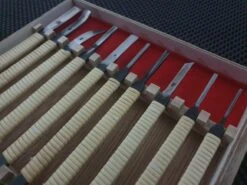 Kawasei Japanese Carving Chisels | Nori-10 Premium Wood Carving Set (10 Pieces) -Profil Optik Salgsbutik Japanese Woodworking Carving Chisel Set 07