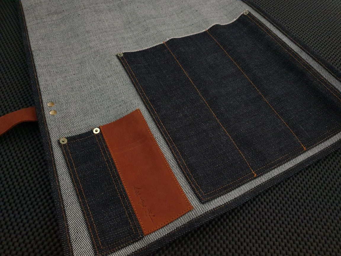 Kaneshige | Denim Knife Roll (5 Pocket) 4 Kaneshige | Denim Knife Roll (5 Pocket) - Billede 2