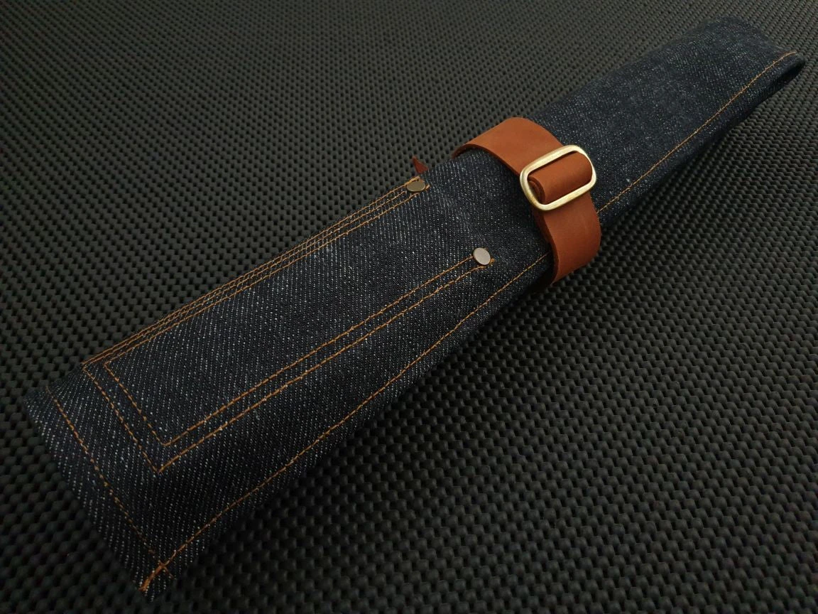 Kaneshige | Denim Knife Roll (5 Pocket) 3 Kaneshige | Denim Knife Roll (5 Pocket)