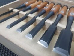 Morihei Yoshitomo Oire Nomi | 10 Piece Japanese Chisel Set (w/ Timber Box) -Profil Optik Salgsbutik Moriehi Oire Nomi Japanese Chisel Set Australia 005