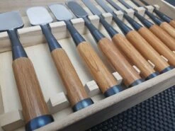 Morihei Yoshitomo Oire Nomi | 10 Piece Japanese Chisel Set (w/ Timber Box) -Profil Optik Salgsbutik Moriehi Oire Nomi Japanese Chisel Set Australia 008