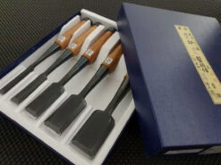 Morihei Koshiro Oire Nomi | 5 Japanese Chisels (White #2 Steel)
