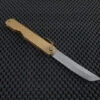 Nagao Higonokami Folding Knife | Sakimaru White Steel Large Brass -Profil Optik Salgsbutik NagaoHigonokamiFoldingKnifeSakimaruWhiteSteelLargeBrass01