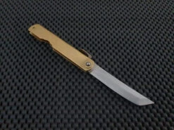 Nagao Higonokami Folding Knife | Sakimaru White Steel Large Brass