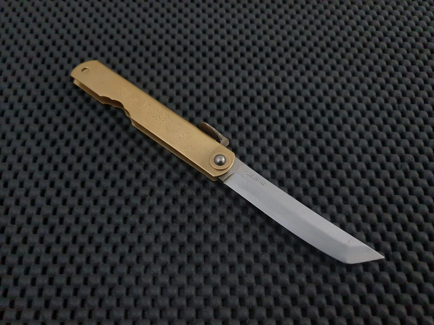 Nagao Higonokami Folding Knife | Sakimaru White Steel Large Brass 3 Nagao Higonokami Folding Knife | Sakimaru White Steel Large Brass