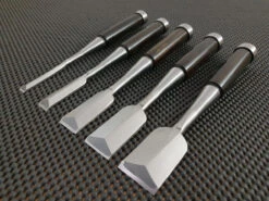 Nomikatsu Shirogami | Umeki-Oire Nomi (Dovetail Chisel)- 5 Piece Set