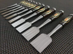 Nomikatsu Shirogami | Umeki-Oire Nomi (Dovetail Chisel)- 9 Piece Set