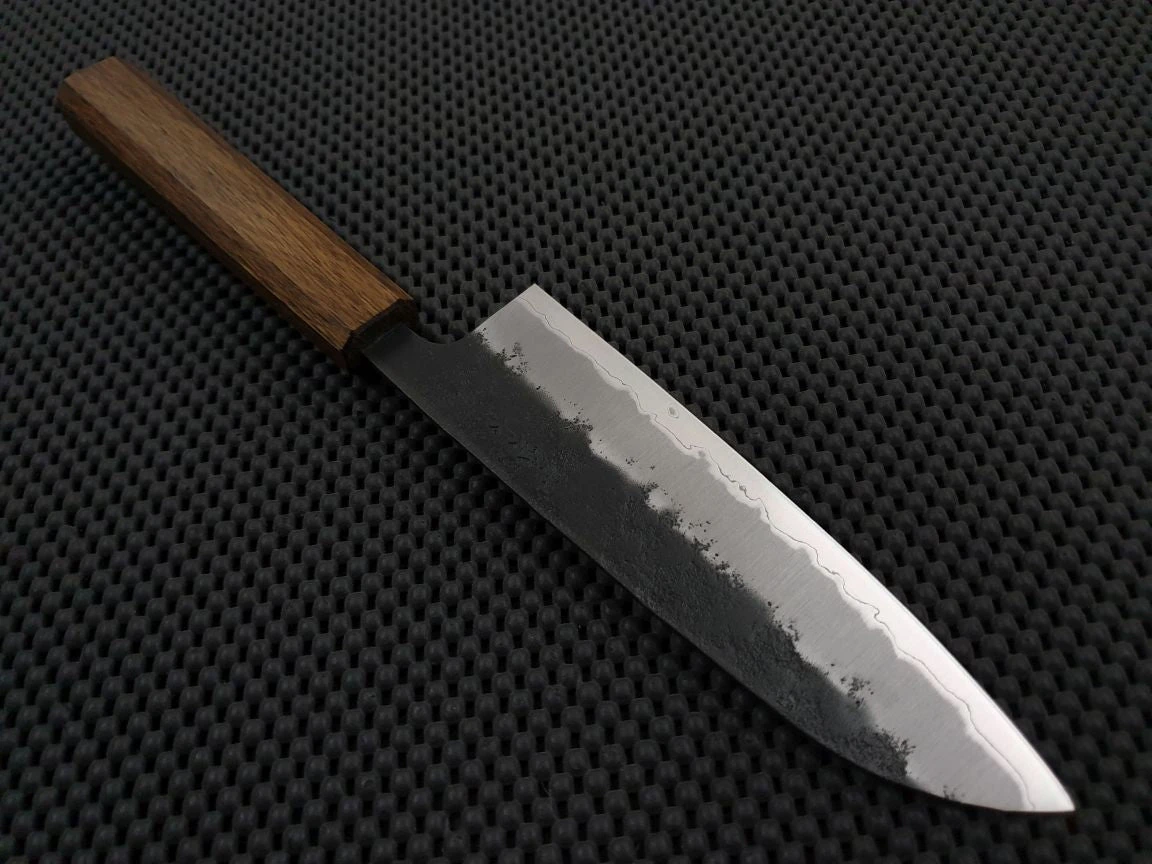 OUL Nashiji | 165 Santoku Knife (Black Oak) 4 OUL Nashiji | 165 Santoku Knife (Black Oak) - Billede 2