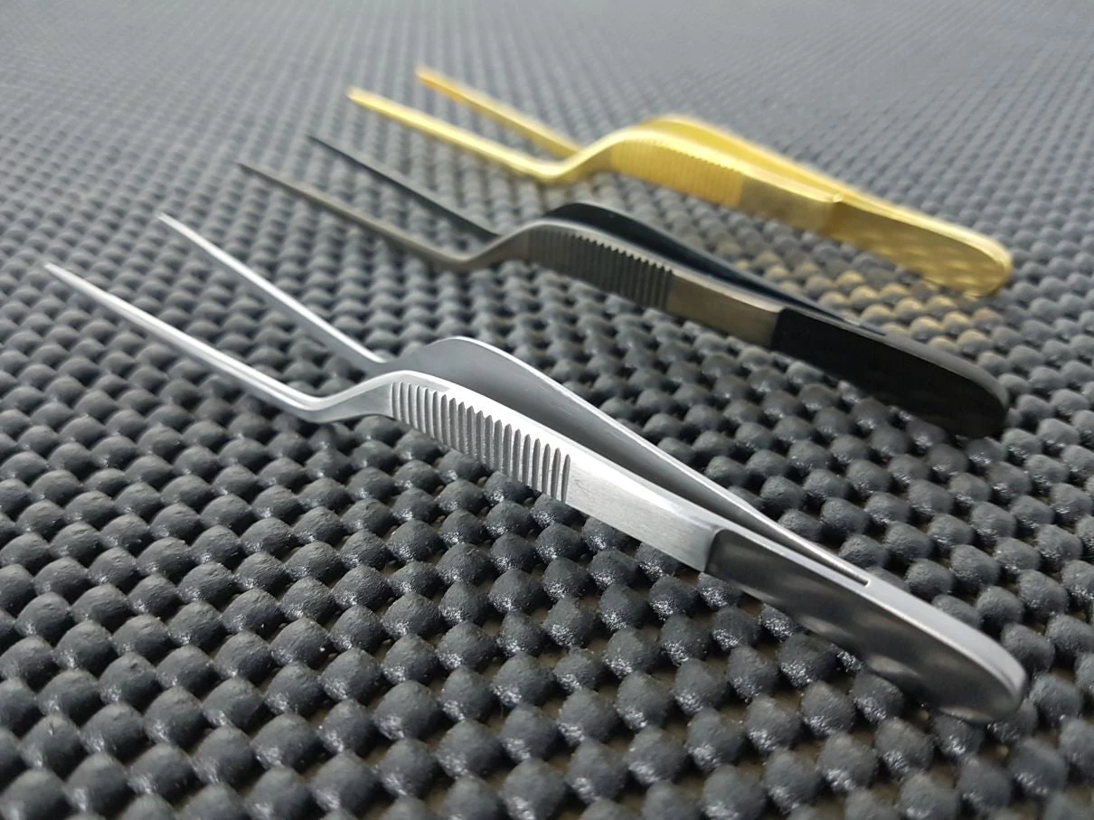 Kazuki Culinary & Plating Tweezers (Stainless Steel) | 140mm Offset 3 Kazuki Culinary & Plating Tweezers (Stainless Steel) | 140mm Offset