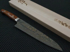 Takeshi Saji | Gold Damascus 270 Sujihiki Knife