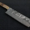 Takeshi Saji | VG10 Nickel Damascus 170mm Nakiri Knife (Horn) -Profil Optik Salgsbutik TakeshiSaji170DamascusNakiri01