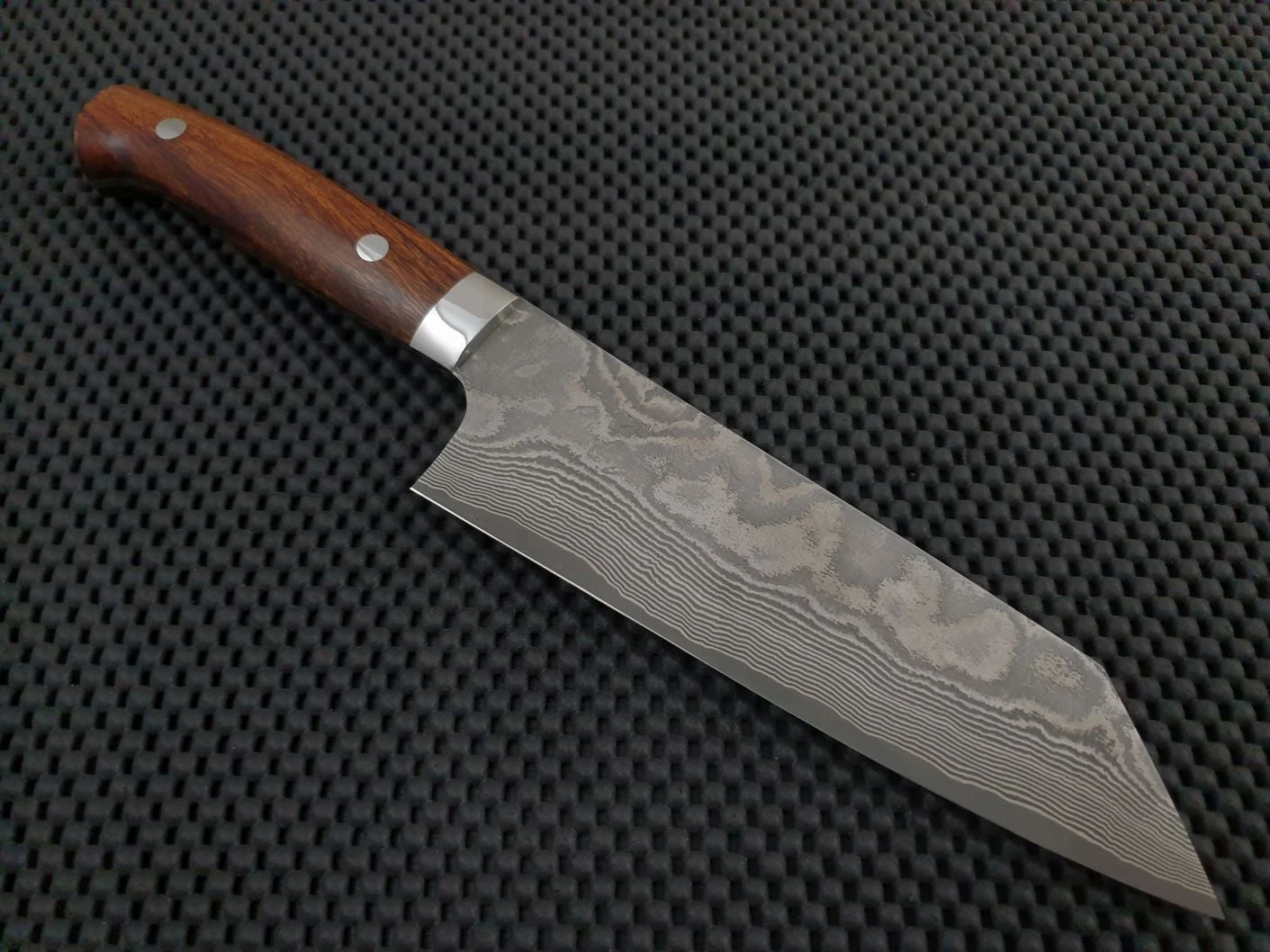 Takeshi Saji | Nickel Damascus 170mm Bunka Knife (Ironwood) 3 Takeshi Saji | Nickel Damascus 170mm Bunka Knife (Ironwood)