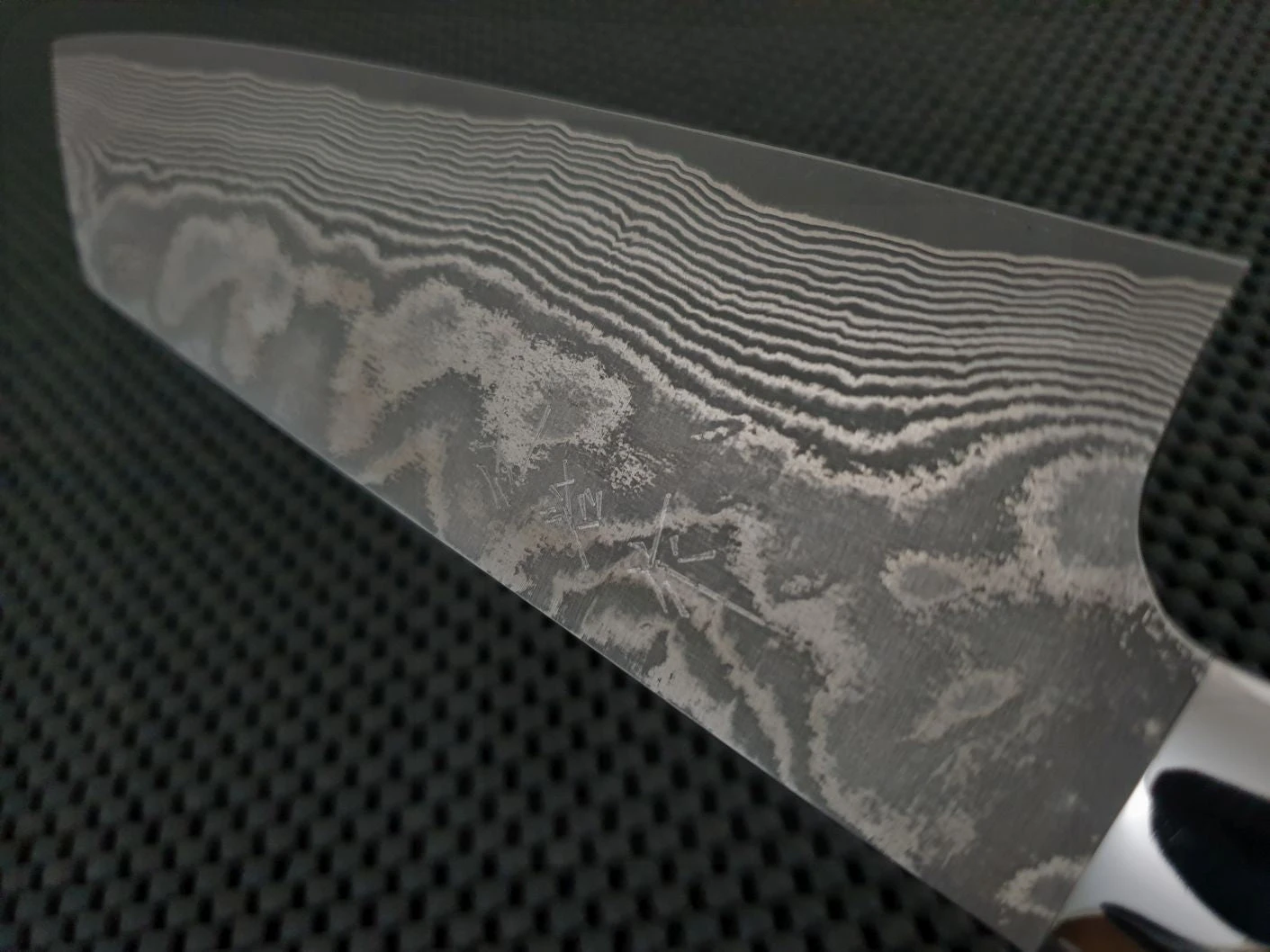 Takeshi Saji | Nickel Damascus 170mm Bunka Knife (Ironwood) 6 Takeshi Saji | Nickel Damascus 170mm Bunka Knife (Ironwood) - Billede 4