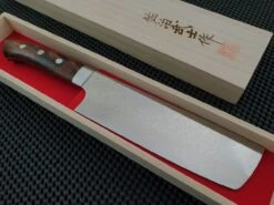 Takeshi Saji | Rainbow Damascus 170mm Nakiri Knife