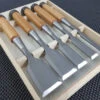 Nomikatsu SFS Tataki Nomi | 5 Piece Japanese Chisel Set (w/ Timber Box) -Profil Optik Salgsbutik Tataki Nomi Japanese Chisels at ProTooling Australia 005