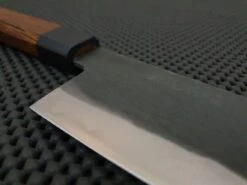 Yoshida Hamono Carbon | 180 Nakiri Knife (Black Wood) -Profil Optik Salgsbutik YoshidaHamonoCarbonNakiriHocho 006
