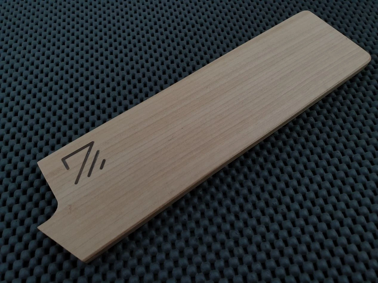 Saya (Knife Sheath) By Zuki Woodworks | 180 Nakiri (Ho Wood) 3 Saya (Knife Sheath) By Zuki Woodworks | 180 Nakiri (Ho Wood)